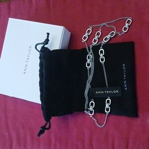 Ann Taylor Faux Pearl Chain Necklace